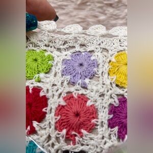 NEW Boho crochet Accent pillow by Karma Living